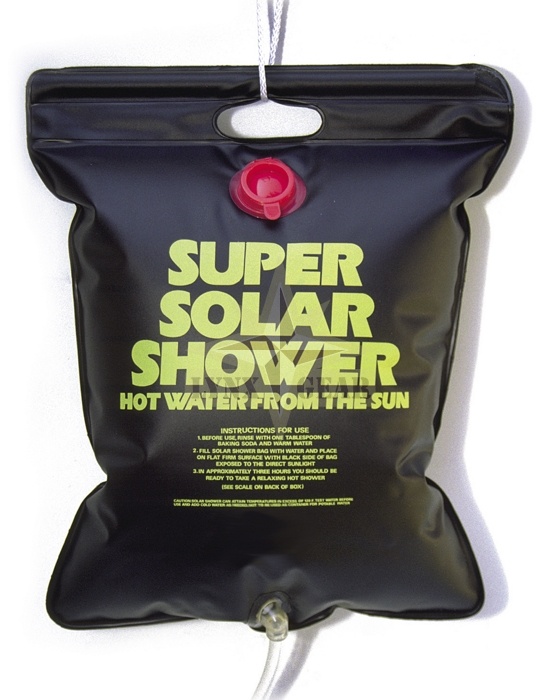 Relags Solārā duša, dušas maiss